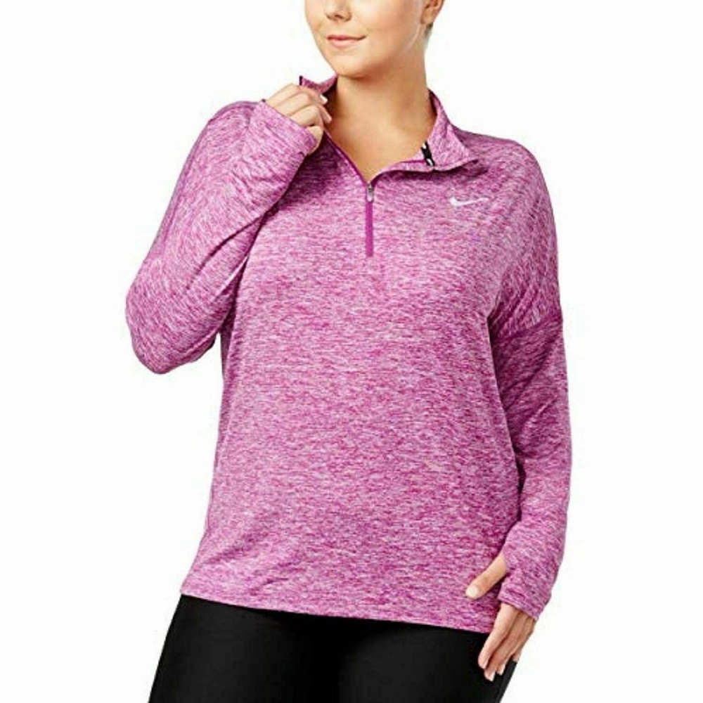 Nike Running Dri Fit Heathered Long Sleeve Women’s Medium